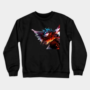 Demonic Wolf Left Wing Crewneck Sweatshirt